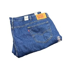 Levi's Slim Straight Jeans in Classic Blue Denim
